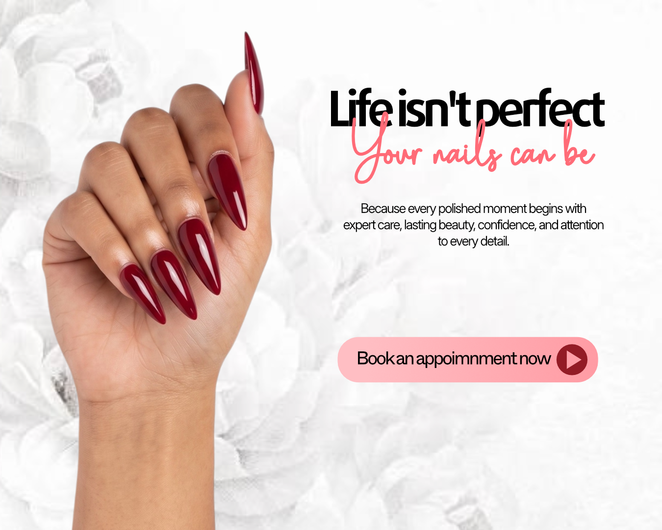 Life isn't perfect. Your nails can be